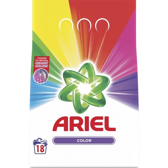 Ariel 18 dávek/1.35kg Color - Drogerie Prací prostředky Prací prášky do 20 dávek